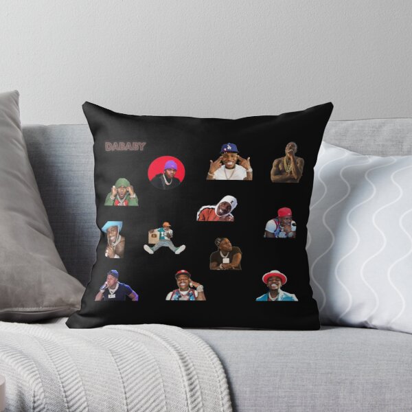DaBaby Sticker Pack & Merch Throw Pillow RB0207 product Offical DaBaby Merch