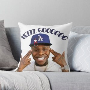 dababy lezzz gooooo Throw Pillow RB0207 product Offical DaBaby Merch
